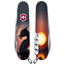 Нож Victorinox Swiss Army Climber Zodiac Дракон в лучах солнца