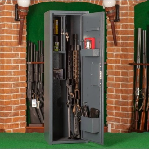 Сейф збройовий ШОС-1000, антрацитово-сірий