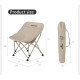 Стілець складаний Naturehike Stellaluna T04 CNK2550JJ022, вуглецева сталь, чорний