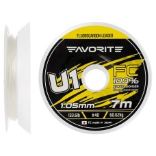 Флюорокарбон Favorite U1 FC 7m #40/1.05mm 133.6lb/60.62kg