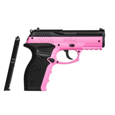 Пневматичний пістолет Crosman Wildcat (рожевий, з кобурой)