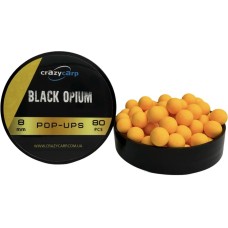 Бойлы Crazy Carp Fluoro Pop-Ups 8мм Black Opium (80мм/уп)