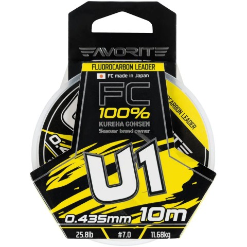Флюорокарбон Favorite U1 FC 10m #7.0/0.435mm 25.8lb/11.68kg