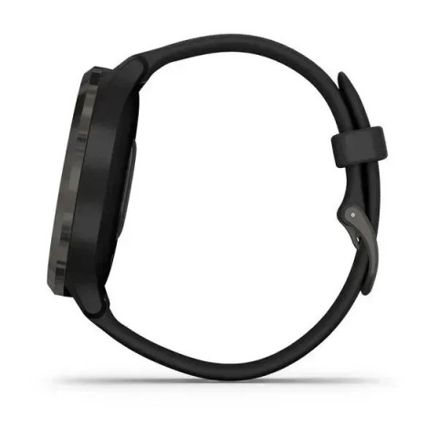 Смарт-годинник Garmin vivomove 3 із грифельним безелем та чорними корпусом і ремінцем