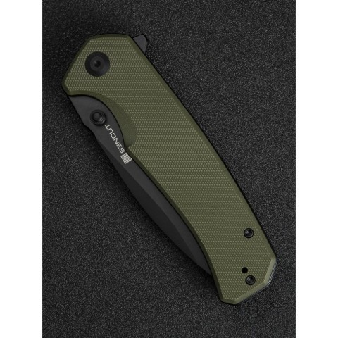 Ніж складаний туристичний Sencut Skarnax, (9.6 см) 9Cr18MoV / G10 темно-зелений