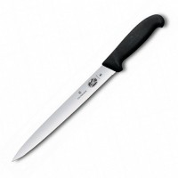 Кухонний ніж Victorinox Fibrox Sausage лезо 25см з чорн. ручкою