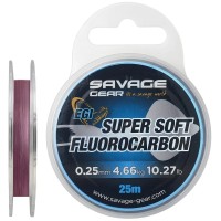 Флюорокарбон Savage Gear Super Soft EGI 25m 0.29mm 6.03kg Pink