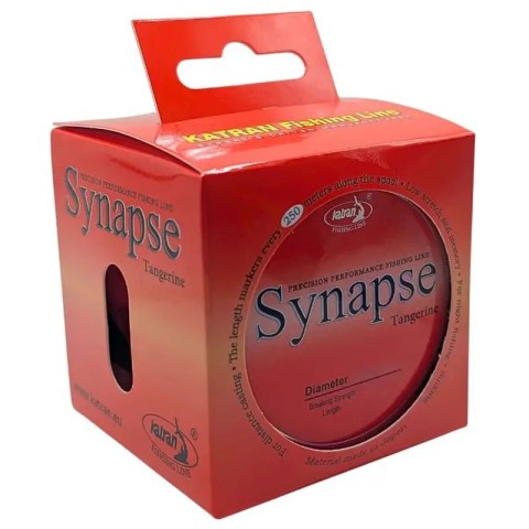 Леска Katran Synapse Tangerine 1000m (red-orange) 0.286mm 13.25lb/6.00kg