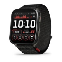 Смарт-годинник Garmin Venu X1 чорно-сланцевий титан з чорним нейлоновим ремінцем ComfortFit