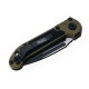 Нож Microtech L.U.D.T. S/E Gen III,  черный клинок, полусеррейтор, рукоять OD green