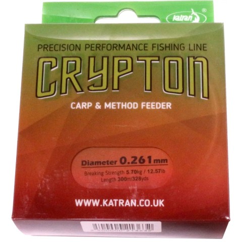 Леска Katran Crypton Carp & Method Feeder 300m (green-red) 0.261mm 12.57lb/5.7kg