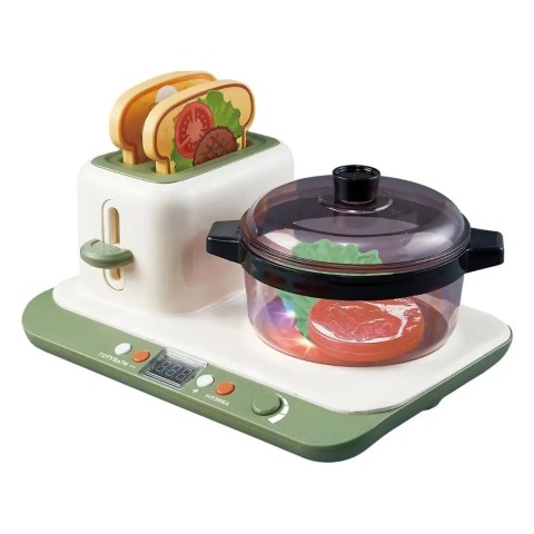 Игровой набор OTAMANKO ТЕХНОХАТКА: Вкусный завтрак (Индукционная плита и тостер)