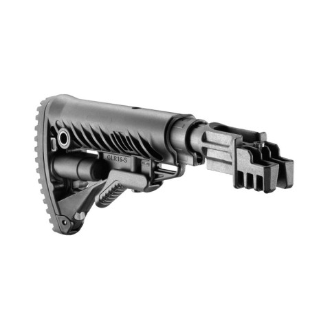 Приклад телескопічний з амортизатором FAB для AK 47, зелений