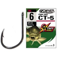 Крючок Owner CT-5 Carp Taff-5 53275 #8 (9 шт/уп)