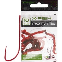 Крючок X-Fish Мотыль #10 (8шт/уп)