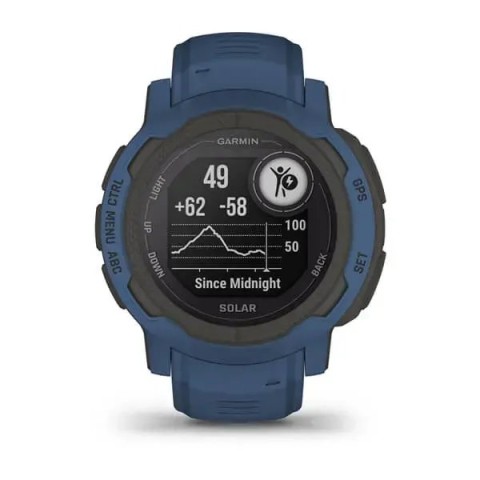 Смарт-годинник Garmin Instinct 2 Solar синій