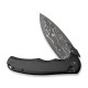 Ніж складаний туристичний Civivi Praxis,  (9.5 см) Damascus / Aluminum чорний