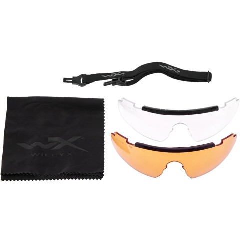 Очки защитные Wiley X Saber Advanced, 3 линзы (Grey/Clear/Rust) ц:black