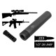Глушник 2в1 з ДГК AFTactical S44AM24 M242 калібр .223 різьба 1/2