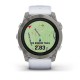 Смарт-годинник Garmin epix Pro Gen 2 Sapphire Edition (51 мм) титановий з ремінцем кольору білого каменю
