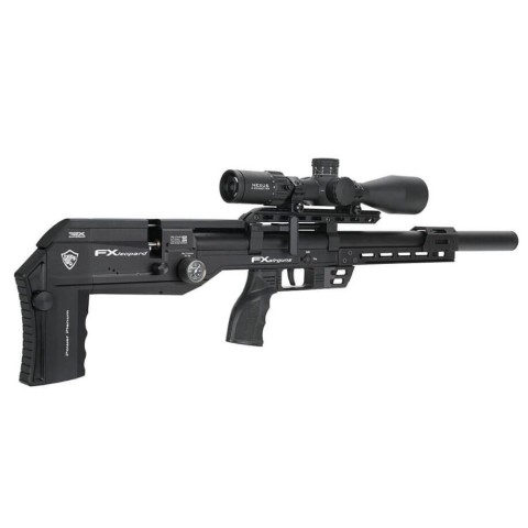 Пневматична редукторна гвинтівка FX Airgun Leopard Black Sniper Tube .177 кал
