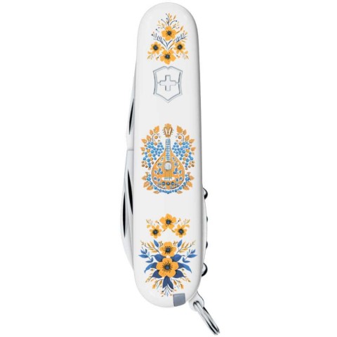Ніж Victorinox Spartan Ukraine 91мм,12функ,біл ,Українські мотиви