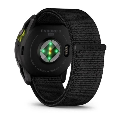 Смарт-часы Garmin Enduro 3 с черным нейлоновым ремешком