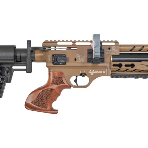 Гвинтівка пневматична Optima Factor Sniper S PCP 4,5 мм FDE