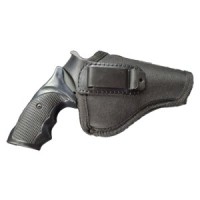 Кобура поясна (+скоба) Рев-3" кордура зі шкірою (oxford 600-D чорна)