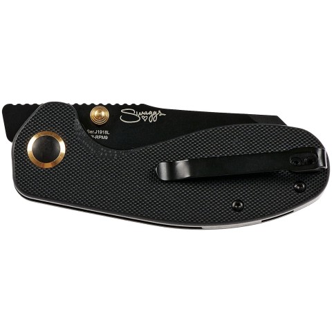 Ніж CJRB Maileah L Black Blade, AR-RPM9 Steel, G10 black