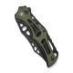 Ніж складаний туристичний Civivi Biophase, (8.9 см) Nitro-V / Aluminum & G10 чорно-зелений