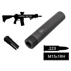 Глушник 2в1 з полум'ягасником AFTactical S44AF24 F241 .223 М15х1RH HAENEL MK 556