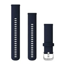 Быстросменные ремешки Garmin силиконовые (22 мм) темно-синие с серебристой фурнитурой