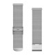Швидкозмінні ремінці Garmin міланез (20 мм) сріблясті зі сріблястою фурнітурою