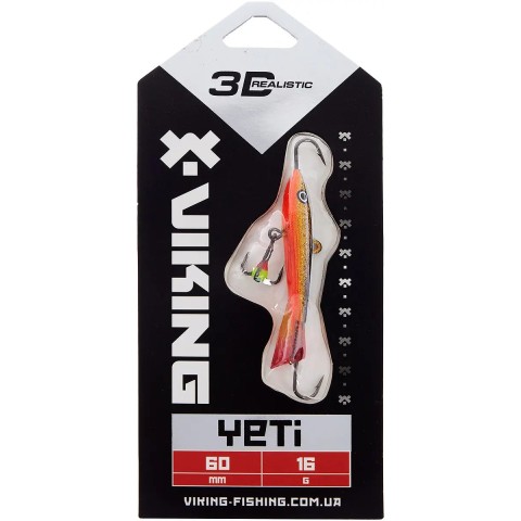 Балансир Viking Fishing Yeti Ice Jig 60mm 16.0g #10 Golden Dark