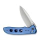 Ніж складаний туристичний Civivi Hyperpulse, (8.9 см) 14C28N / Aluminum синій