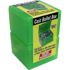 MTM Cast Bullet Box Clear Green 2/ct - Коробочка для хранения мелочей - цена за 2 шт.