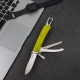 Багатофункціональний ніж Ruike Trekker LD43, (8.5 см) 12C27 / G10 зелений, 15 інстр.