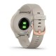 Смарт-годинник Garmin vivomove 3S з рожево-золотистим безелем та світло-пісочним ремінцем