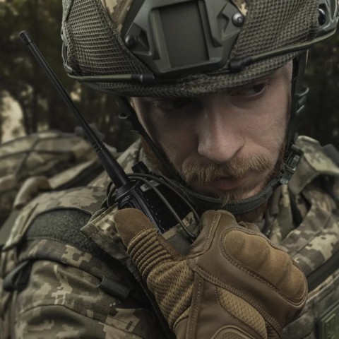 Підсумок Ukrarmor для рації. Кріплення Molle. Cordura 500D Піксель