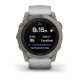 Смарт-годинник Garmin fenix 7X Pro Sapphire Solar Edition титановий з туманно-сірим/темно-помаранчевим ремінцем