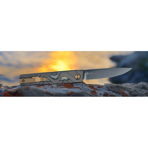 Ніж складаний туристичний Ruike P878-AG, (8.7 см) 14C28N / 6063Aluminum зелений