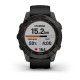 Смарт-годинник Garmin fenix 7 Sapphire Solar чорний титановий DLC з чорним ремінцем