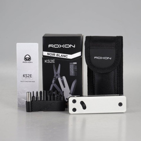 Міні мультитул Roxon KS2E Noir, чорне лезо, білий