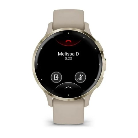 Смарт-часы Garmin Venu 3s французский серый с золотистым стальным безелем и силиконовым ремешком