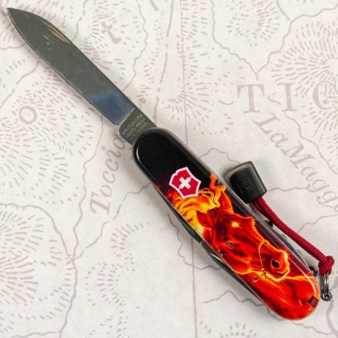 Складаний ніж Victorinox SPARTAN ZODIAC Червоний вогняний кінь 1.3603.Z5200pk