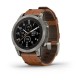 Смарт-часы Garmin fenix 7 Pro Sapphire Solar Edition титановые с каштановым кожаным ремешком