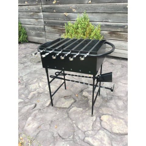 Мангал 6 шампурів 2 мм на ніжках (M6-2N)