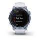 Смарт-часы Garmin fenix 7 Sapphire Solar минерально-синие титановые DLC с ремешком цвета белого камня