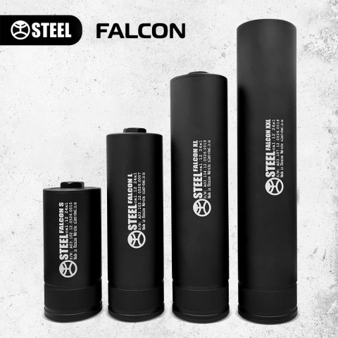 Саундмодератор STEEL FALCON 12 cal 24x1 (під adapter/choke*), S